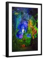 Multi Colored Lights in the Reed Flute Cave-Terry Eggers-Framed Photographic Print