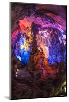 Multi Colored Lights in the Reed Flute Cave-Terry Eggers-Mounted Photographic Print