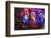 Multi Colored Lights in the Reed Flute Cave-Terry Eggers-Framed Photographic Print