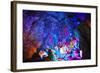 Multi Colored Lights in the Reed Flute Cave-Terry Eggers-Framed Photographic Print