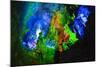 Multi Colored Lights in the Reed Flute Cave-Terry Eggers-Mounted Photographic Print