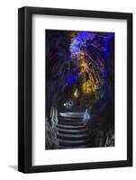 Multi Colored Lights in the Reed Flute Cave-Terry Eggers-Framed Photographic Print