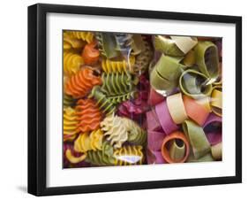 Multi Colored Pasta, Torri Del Benaco, Verona Province, Italy-Walter Bibikow-Framed Premium Photographic Print