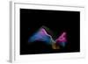 Multi-Colored Sand Against Black Background-Antonioiacobelli-Framed Photographic Print