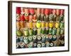Multi-colored thread in high school sewing class-null-Framed Photographic Print