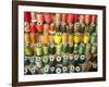 Multi-colored thread in high school sewing class-null-Framed Photographic Print