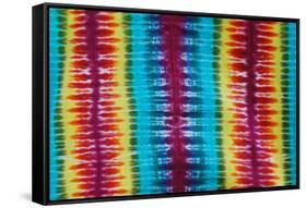 Multi Colored Tie Dye Design-dgphotography-Framed Stretched Canvas