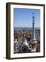 Multi Coloured and Patterned Glazed Ceramic Work Decorates a Roof in Parc Guell-James Emmerson-Framed Photographic Print