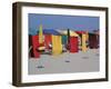 Multi-Coloured Beach Tents and Umbrellas, Deauville, Calvados, Normandy, France-David Hughes-Framed Photographic Print