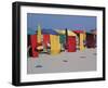 Multi-Coloured Beach Tents and Umbrellas, Deauville, Calvados, Normandy, France-David Hughes-Framed Photographic Print