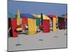Multi-Coloured Beach Tents and Umbrellas, Deauville, Calvados, Normandy, France-David Hughes-Mounted Photographic Print