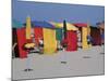 Multi-Coloured Beach Tents and Umbrellas, Deauville, Calvados, Normandy, France-David Hughes-Mounted Photographic Print