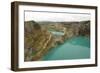 Multi-Coloured Crater Lakes at Summit of Kelimutu Volcano-Tony Waltham-Framed Photographic Print