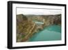 Multi-Coloured Crater Lakes at Summit of Kelimutu Volcano-Tony Waltham-Framed Photographic Print