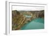 Multi-Coloured Crater Lakes at Summit of Kelimutu Volcano-Tony Waltham-Framed Photographic Print