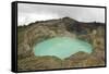 Multi-Coloured Crater Lakes at Summit of Kelimutu Volcano-Tony Waltham-Framed Stretched Canvas