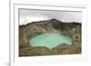 Multi-Coloured Crater Lakes at Summit of Kelimutu Volcano-Tony Waltham-Framed Photographic Print