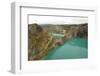 Multi-Coloured Crater Lakes at Summit of Kelimutu Volcano-Tony Waltham-Framed Photographic Print