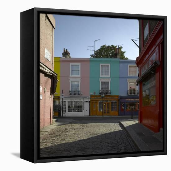 Multi Coloured Houses, Portobello Road, London-Richard Bryant-Framed Stretched Canvas