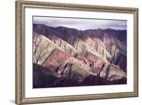 Multi Coloured Mountains, Humahuaca, Province of Jujuy, Argentina-Peter Groenendijk-Framed Photographic Print