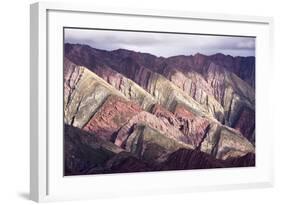 Multi Coloured Mountains, Humahuaca, Province of Jujuy, Argentina-Peter Groenendijk-Framed Photographic Print