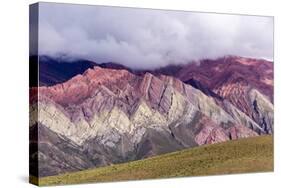 Multi Coloured Mountains, Humahuaca, Province of Jujuy, Argentina-Peter Groenendijk-Stretched Canvas