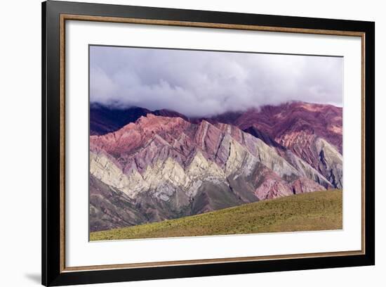 Multi Coloured Mountains, Humahuaca, Province of Jujuy, Argentina-Peter Groenendijk-Framed Photographic Print