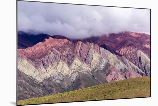 Multi Coloured Mountains, Humahuaca, Province of Jujuy, Argentina-Peter Groenendijk-Mounted Photographic Print