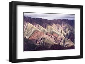 Multi Coloured Mountains, Humahuaca, Province of Jujuy, Argentina-Peter Groenendijk-Framed Photographic Print