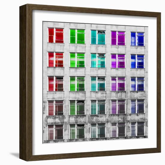 Multi-coloured Windows  2020  (photograph-Ant Smith-Framed Photographic Print