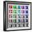 Multi-coloured Windows  2020  (photograph-Ant Smith-Framed Photographic Print