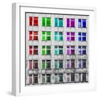 Multi-coloured Windows  2020  (photograph-Ant Smith-Framed Photographic Print