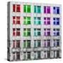 Multi-coloured Windows  2020  (photograph-Ant Smith-Stretched Canvas