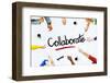 Multi-Ethnic Group of People and Collaboration Concepts-Rawpixel-Framed Photographic Print