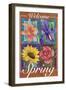 Multi Flower-Fiona Stokes-Gilbert-Framed Giclee Print