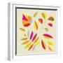 Multi Leaves - 4 Seasons-Dominique Vari-Framed Art Print