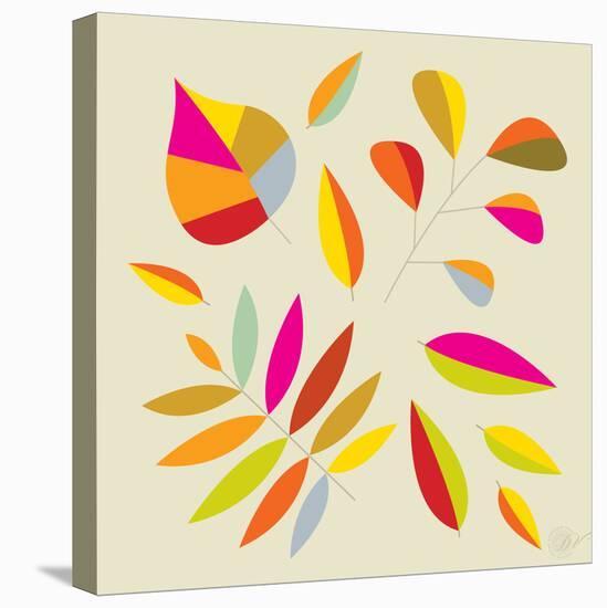 Multi Leaves - 4 Seasons-Dominique Vari-Stretched Canvas