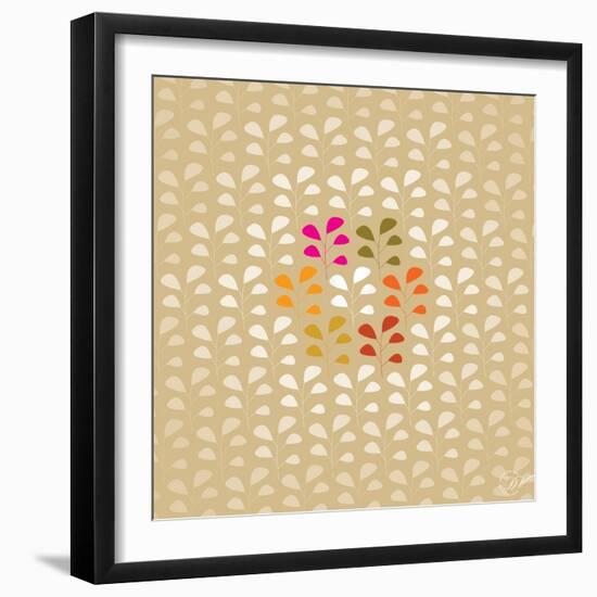 Multi Leaves - Halo-Dominique Vari-Framed Art Print