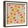 Multi Leaves - Pattern-Dominique Vari-Framed Art Print