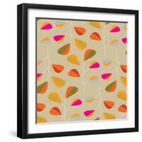 Multi Leaves - Pattern-Dominique Vari-Framed Art Print