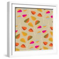 Multi Leaves - Pattern-Dominique Vari-Framed Art Print