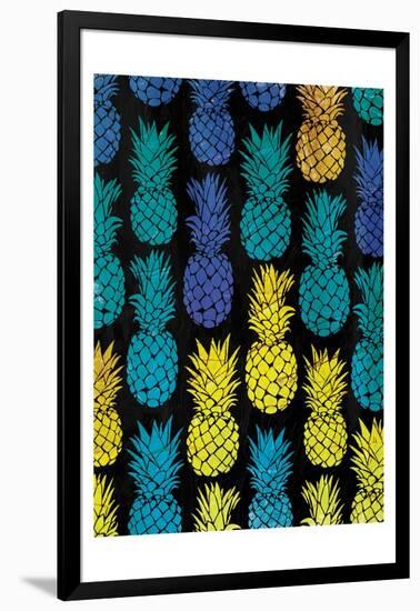 Multi Pineapples-OnRei-Framed Art Print