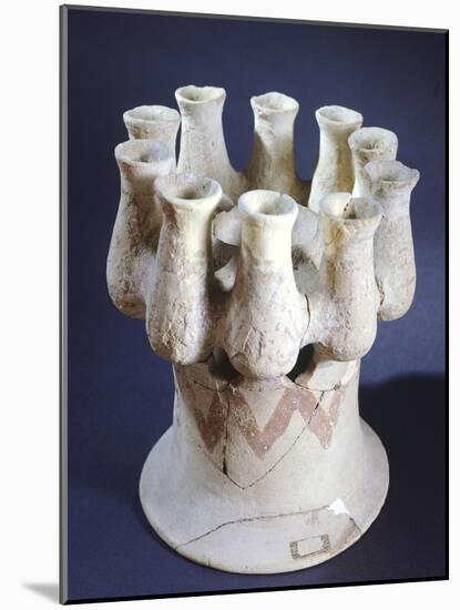 Multi-Receptical Vase, Terracotta from Milos, Greece-null-Mounted Giclee Print