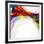 Multicolor Abstract Bright Background. Elements For Design-OlgaYakovenko-Framed Art Print