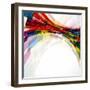 Multicolor Abstract Bright Background. Elements For Design-OlgaYakovenko-Framed Art Print