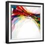 Multicolor Abstract Bright Background. Elements For Design-OlgaYakovenko-Framed Art Print