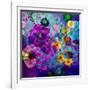 Multicolor Blossoms in Deep Blue Water-Alaya Gadeh-Framed Photographic Print