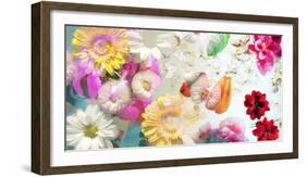 Multicolor Blossoms in Water-Alaya Gadeh-Framed Photographic Print