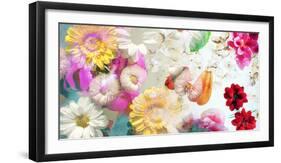 Multicolor Blossoms in Water-Alaya Gadeh-Framed Photographic Print