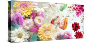 Multicolor Blossoms in Water-Alaya Gadeh-Stretched Canvas